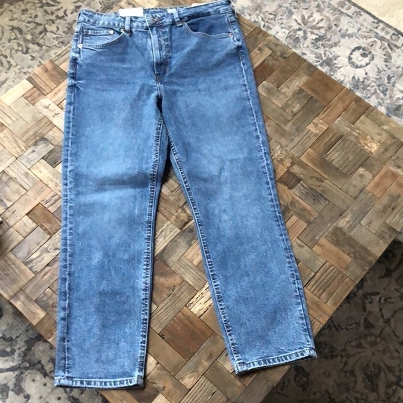 NWT H&M Vintage Slim High Waist Ankle Jeans - Picture 1 of 12